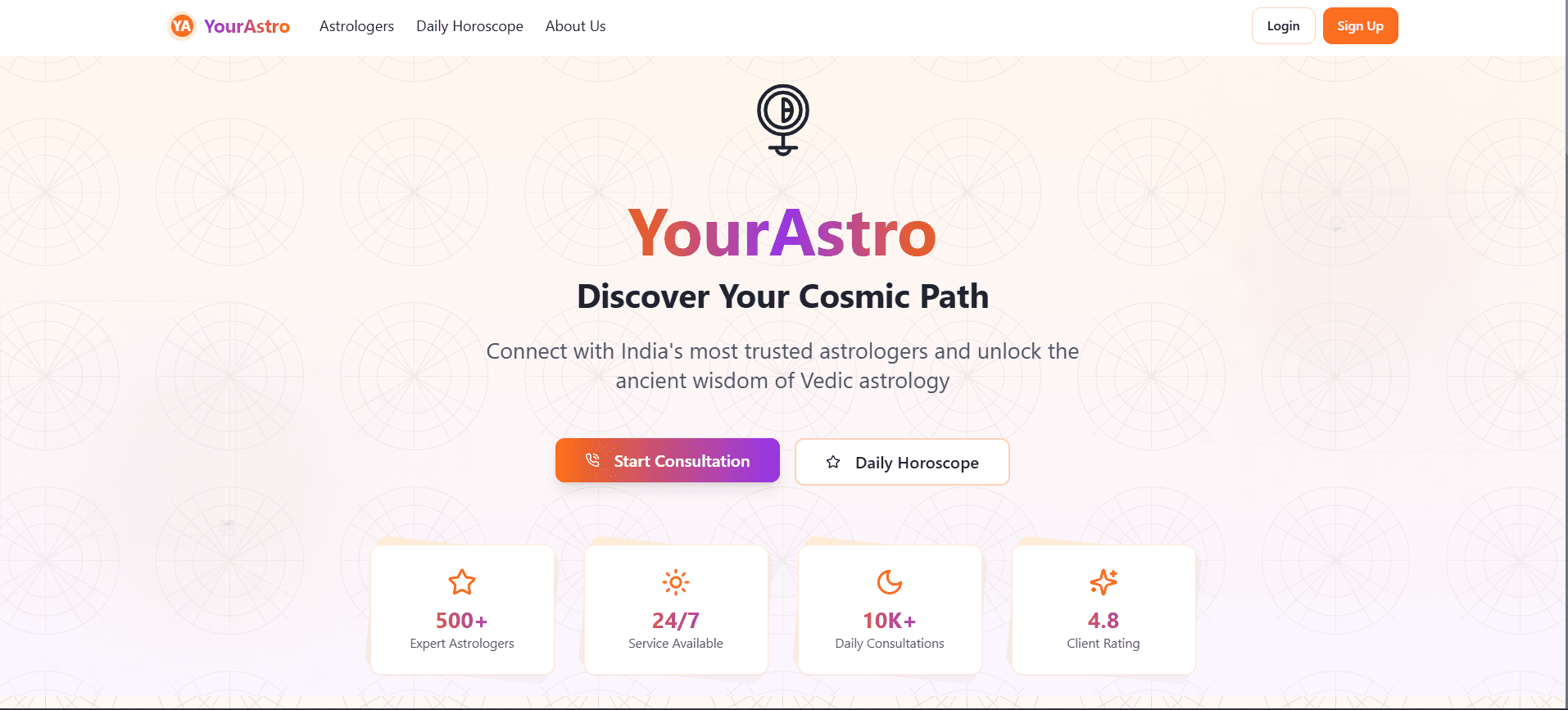 MyAstro blurred background
